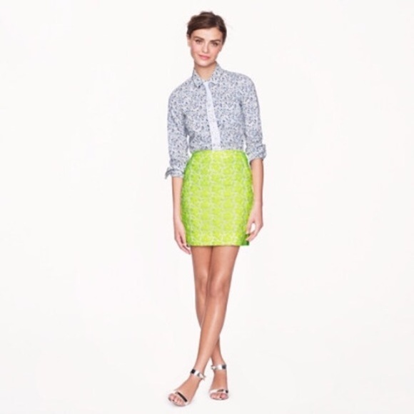 J. Crew postage skirt in neon floral - Picture 3 of 6